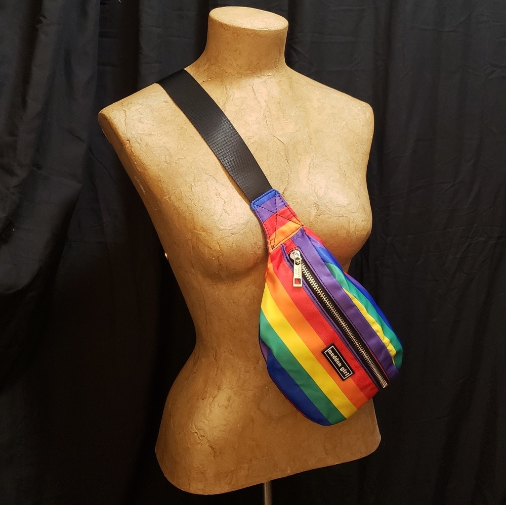 NWT! Madden Girl Rainbow Fanny Pack